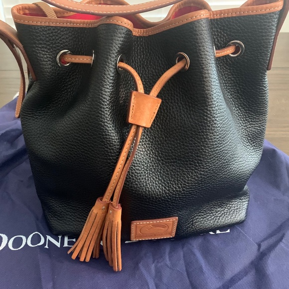 Dooney & Bourke Pebble Collection Drawstring Bucket Bag - Picture 1 of 3